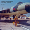 Vulcan bomber on the dispersal RAF Masirah circa 1974 [Bill Nicholls]