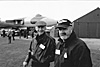 2 members of the Winfield crew on 27 Sqn; John Harman (AEO) in the baseball cap and self (Nav Radar)! [Gordon Allen]